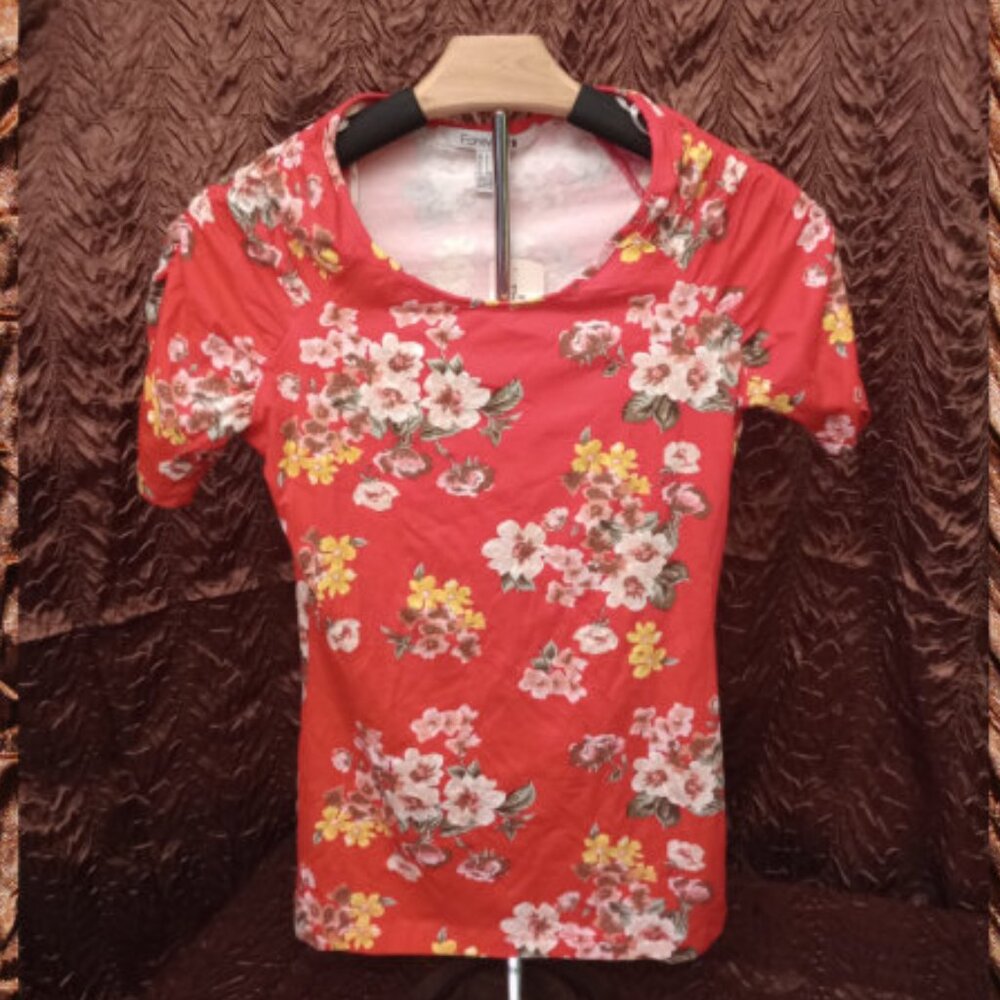 Forever 21 Floral Knit Top